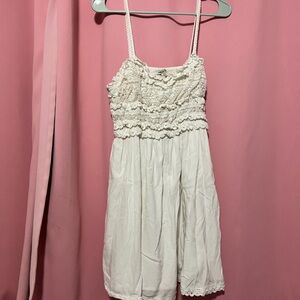 American Eagle Outfitters Textured White Dress